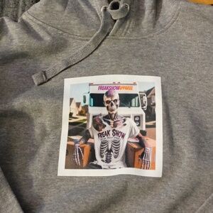 Brand New Freakshow Apparel " Delivery Garenteed" Grey 2XL Pull Over Hoodie